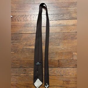 Givenchy Dark Brown Tie with White Dots